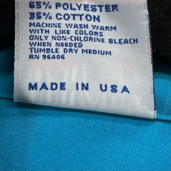 NEW CHEF Shirt Womens Sz M Double Breasted Long Sleeve Kitchen Uniform Blue - Picture 7 of 11